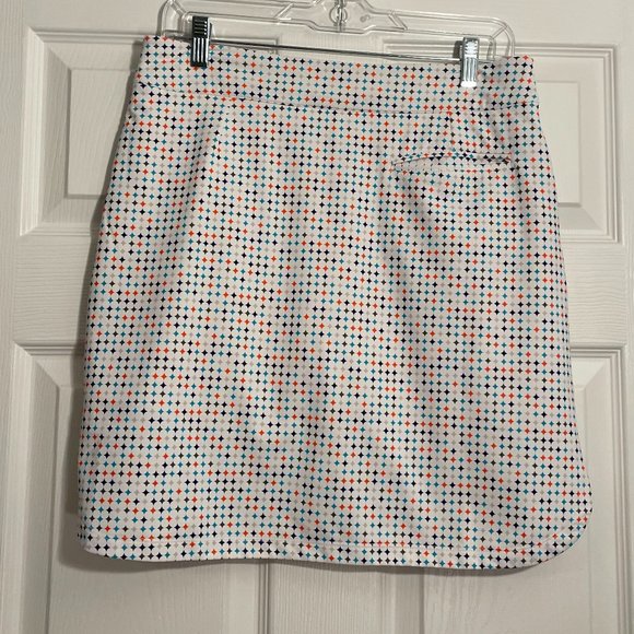 Peter Millar Women's Performance Alice Petal Hem White Multi color Golf Skort M - Picture 5 of 11